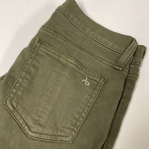 Rag & bone army green skinny jean - Picture 3 of 4